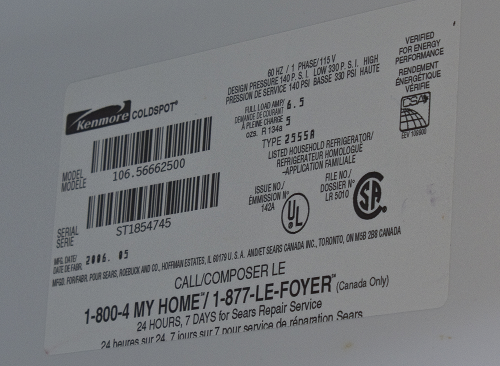 Kenmore Double Door Refrigerator