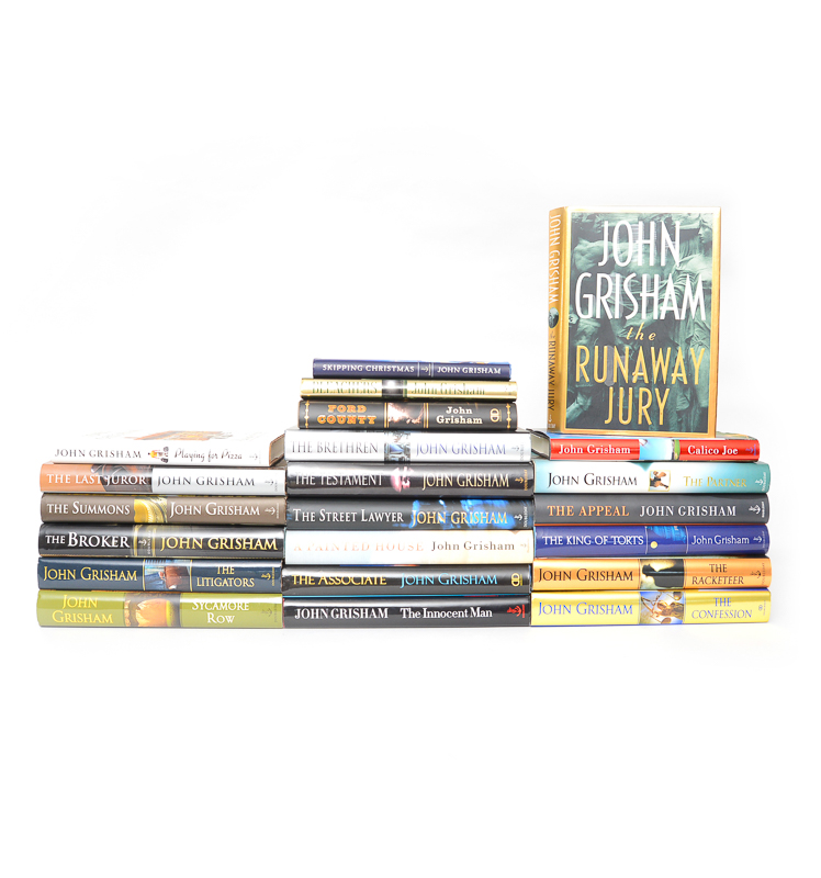 Large Collection of First Edition John Grisham Books