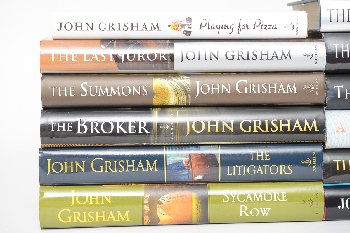 Large Collection of First Edition John Grisham Books