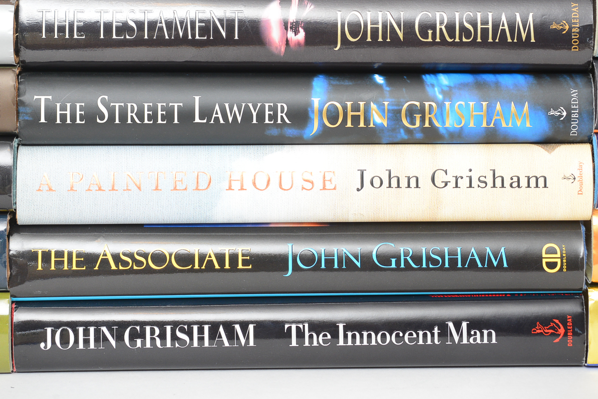 Large Collection of First Edition John Grisham Books
