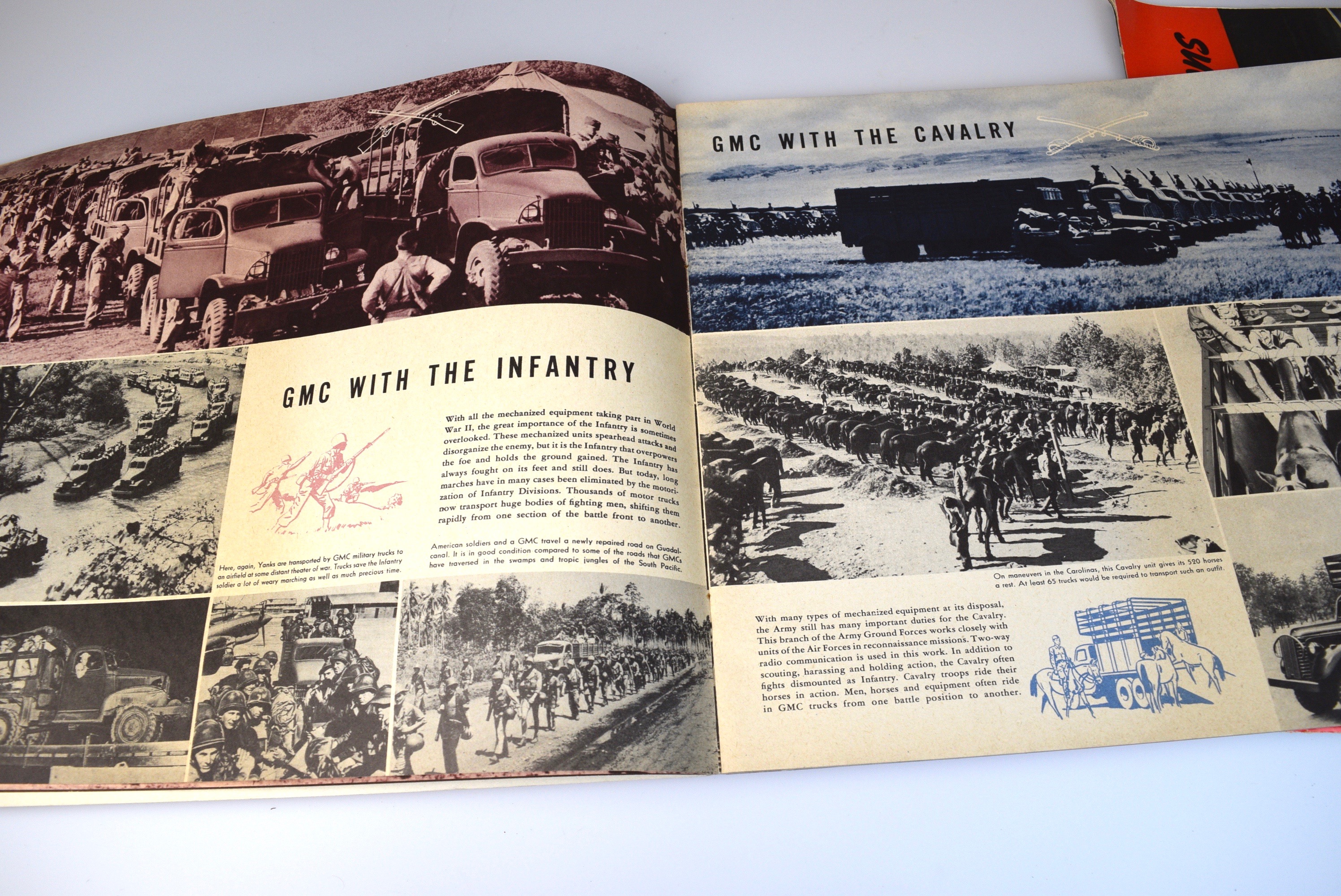 'GMC at War' and 'Buick at its Battle Stations' WWII Magazines