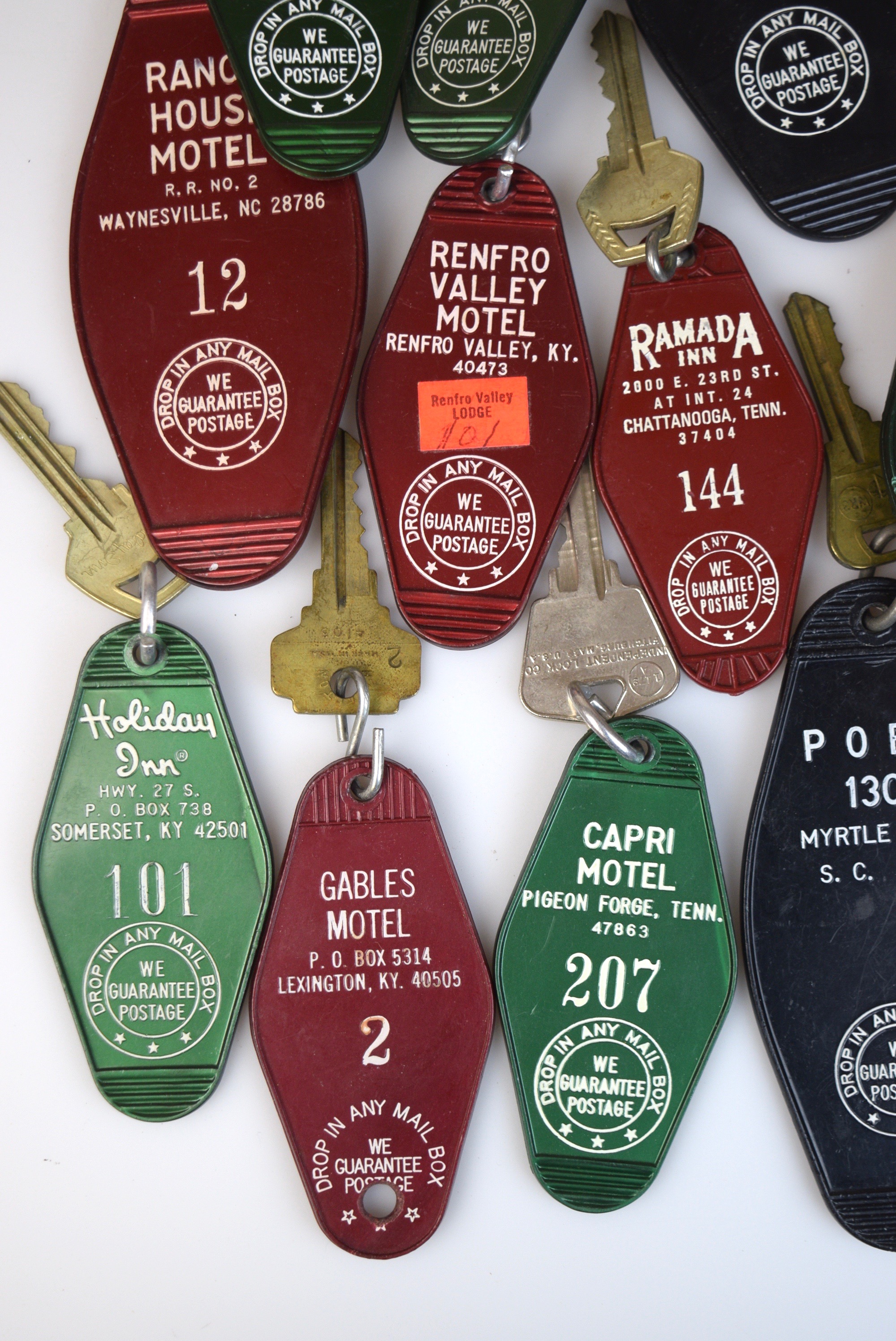 Vintage Hotel Room Keys
