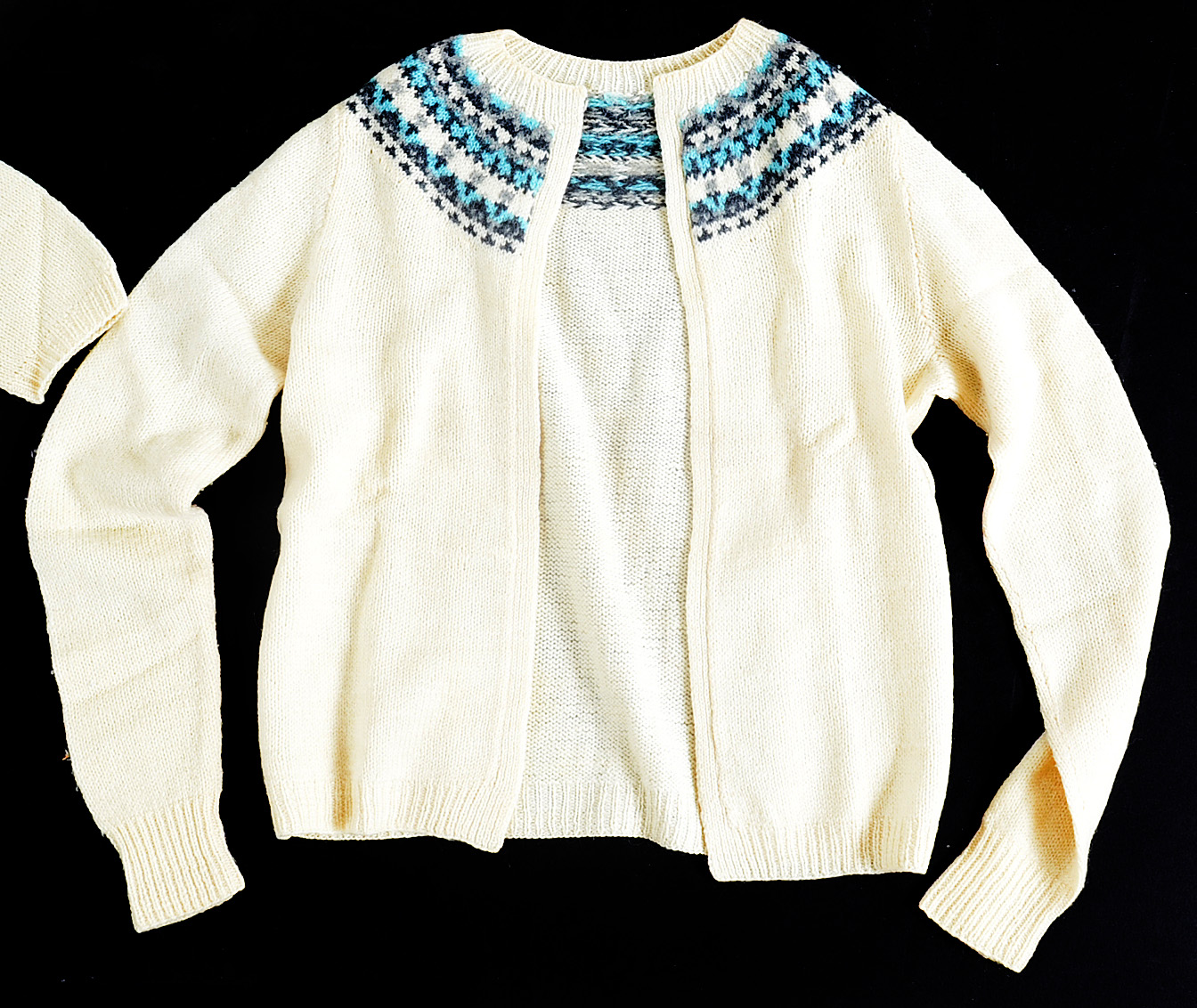 Two 1950s Vintage Sweater Sets in Wool and Cashmere