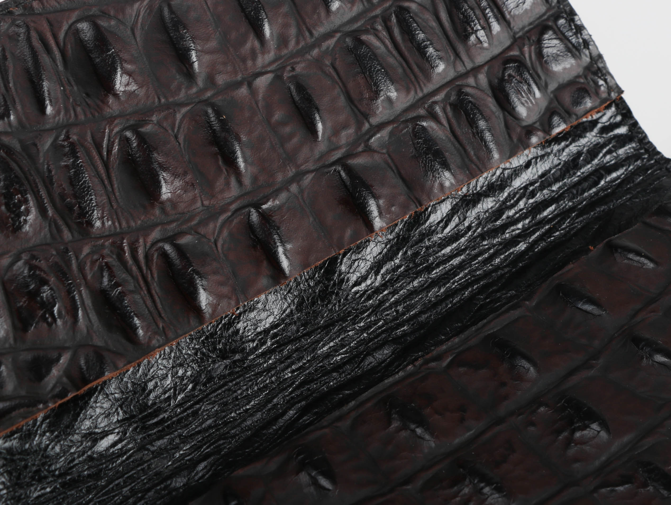 Faux Crocodile Checkbook Cover