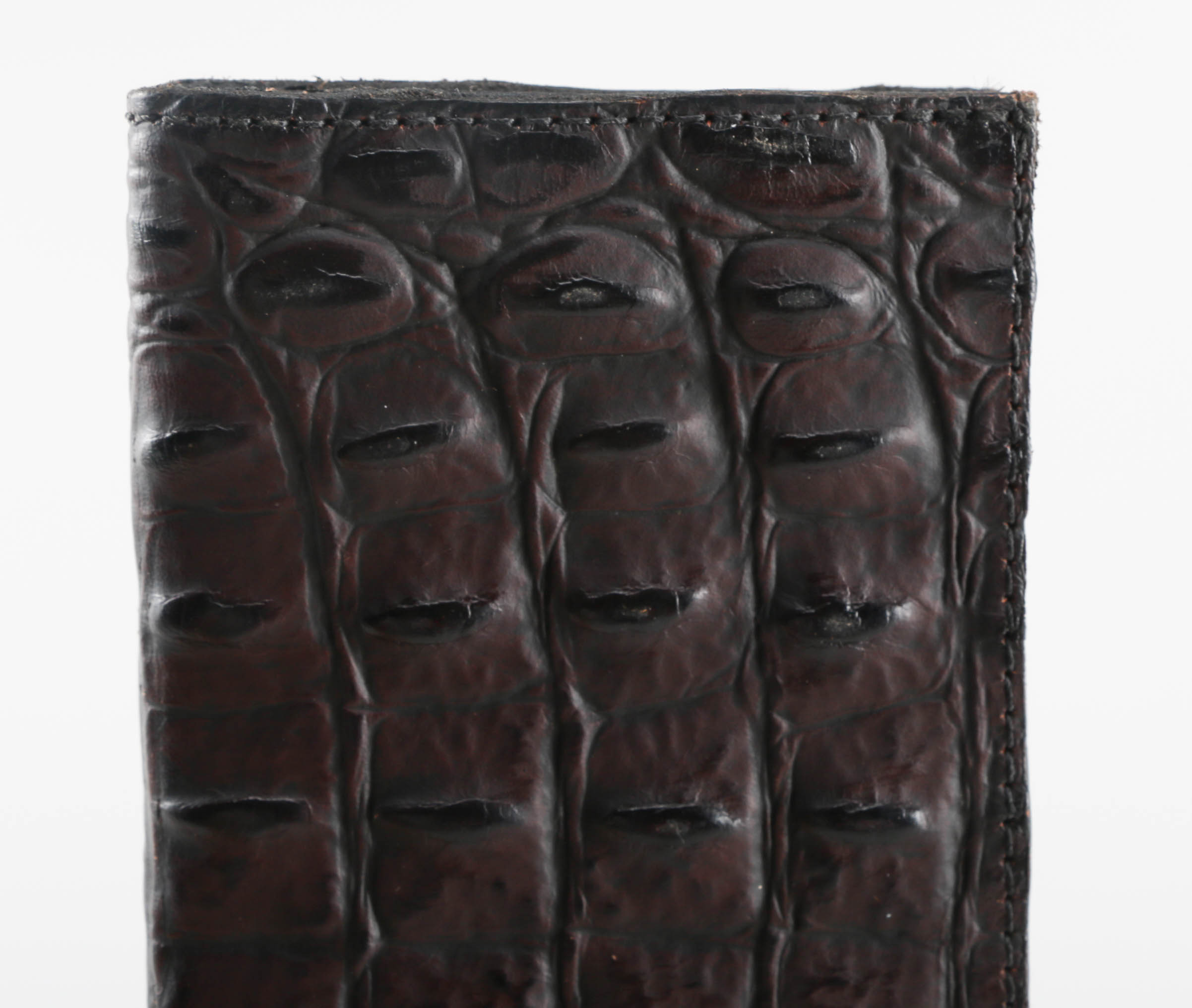 Faux Crocodile Checkbook Cover