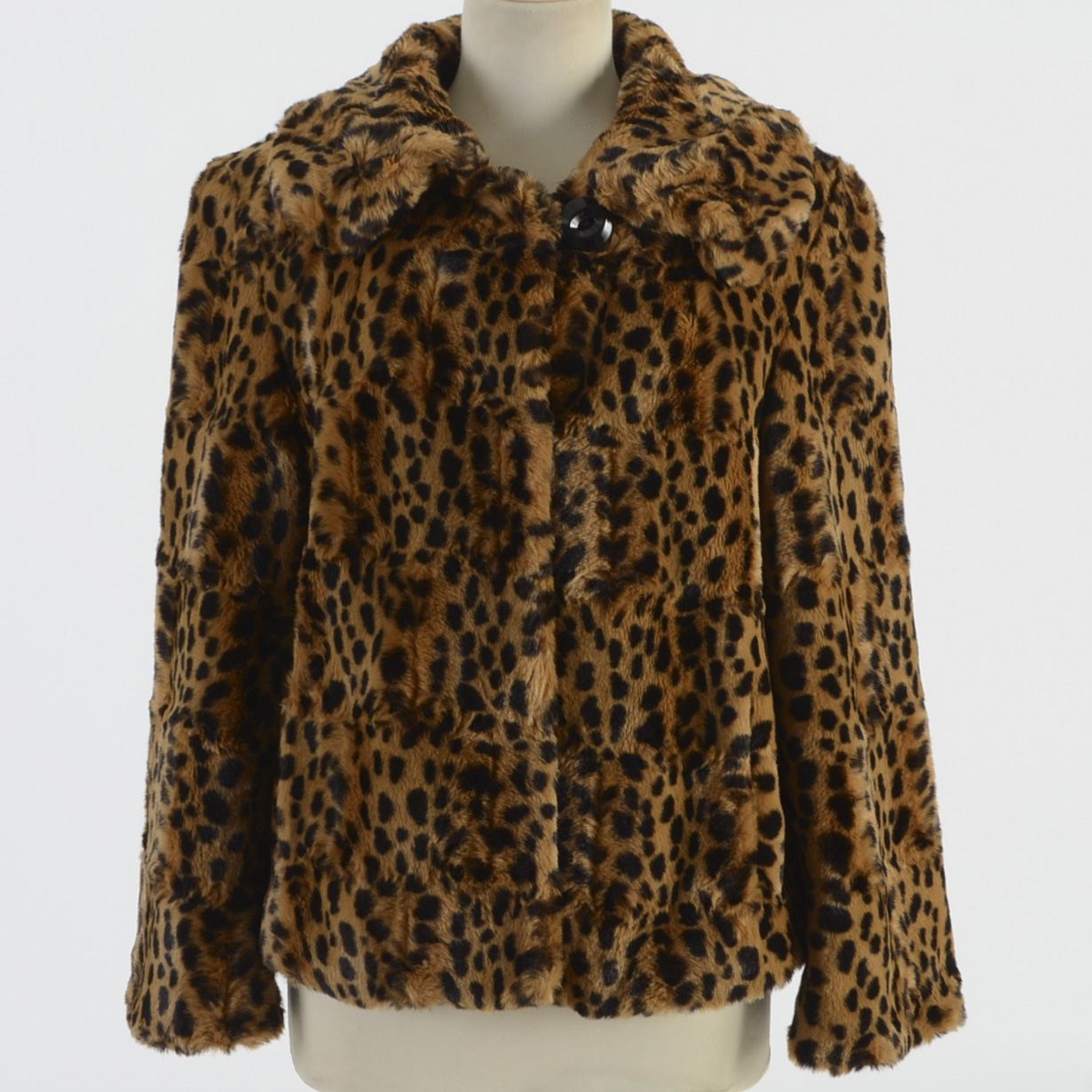 Gallery Faux Animal Fur Coat