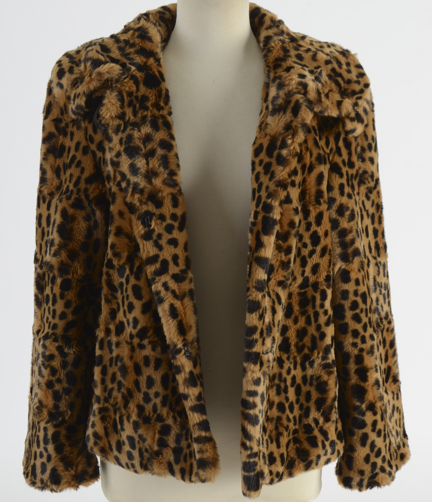 Gallery Faux Animal Fur Coat