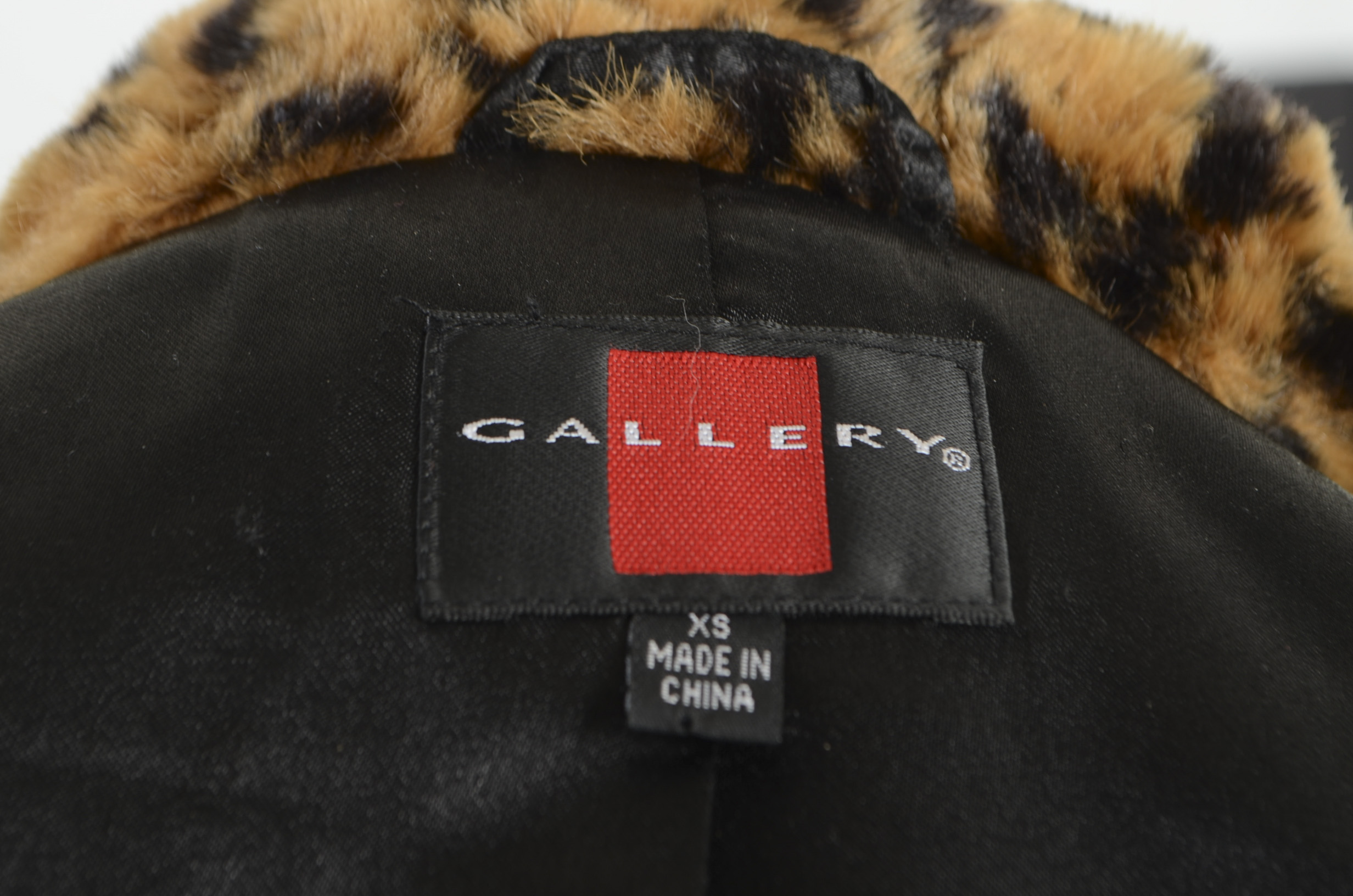 Gallery Faux Animal Fur Coat