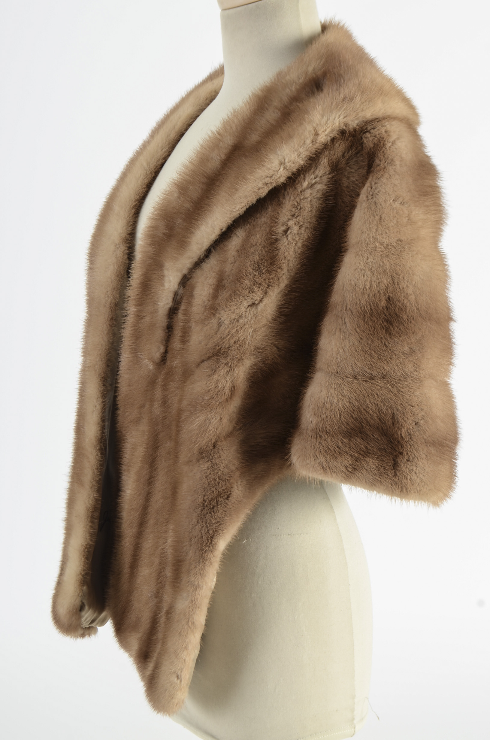 1950s Vintage Shillito's Pastel Mink Fur Stole
