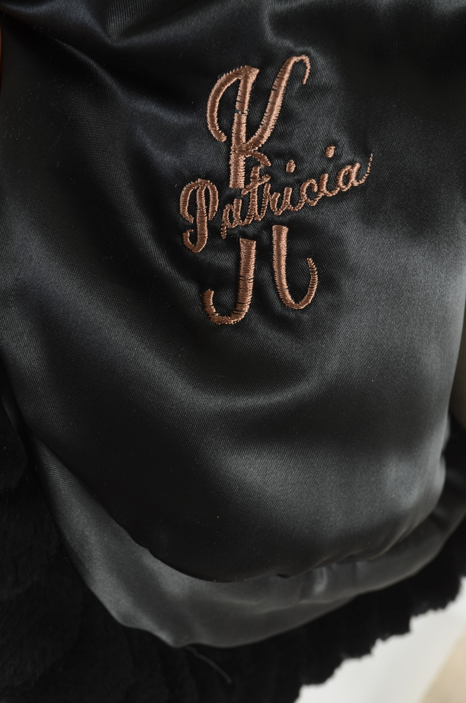 Revillon Black Mongolian Lamb Fur Coat