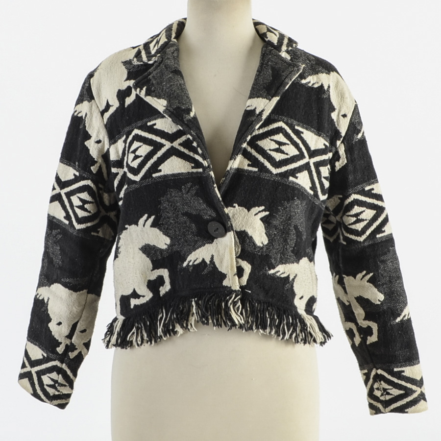 New Identity Woven Cotton Tapestry Jacket