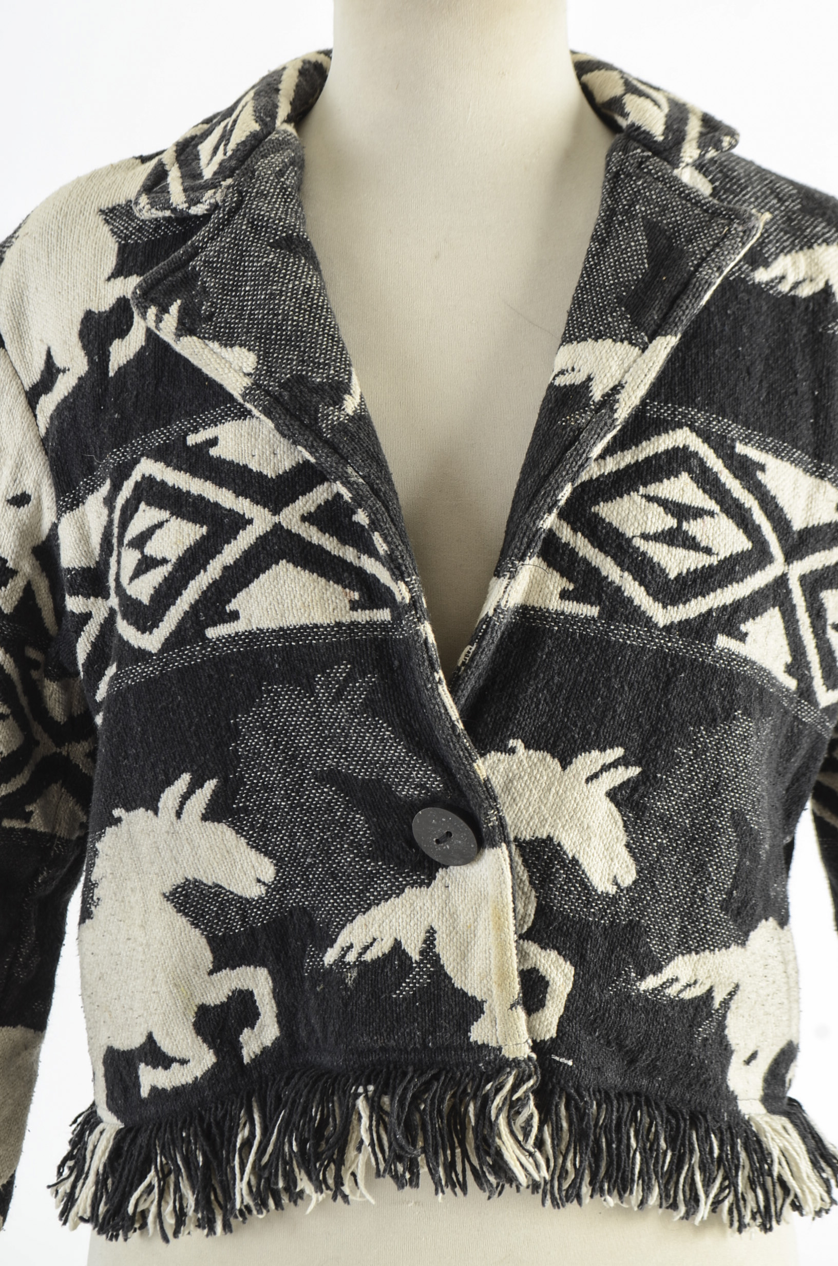 New Identity Woven Cotton Tapestry Jacket