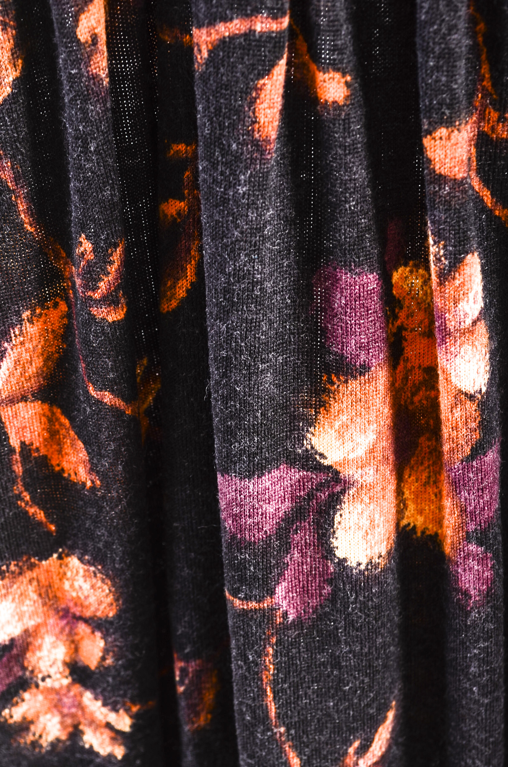 1970s Vintage Goldworm Silk and Merino Wool Maxi Dress