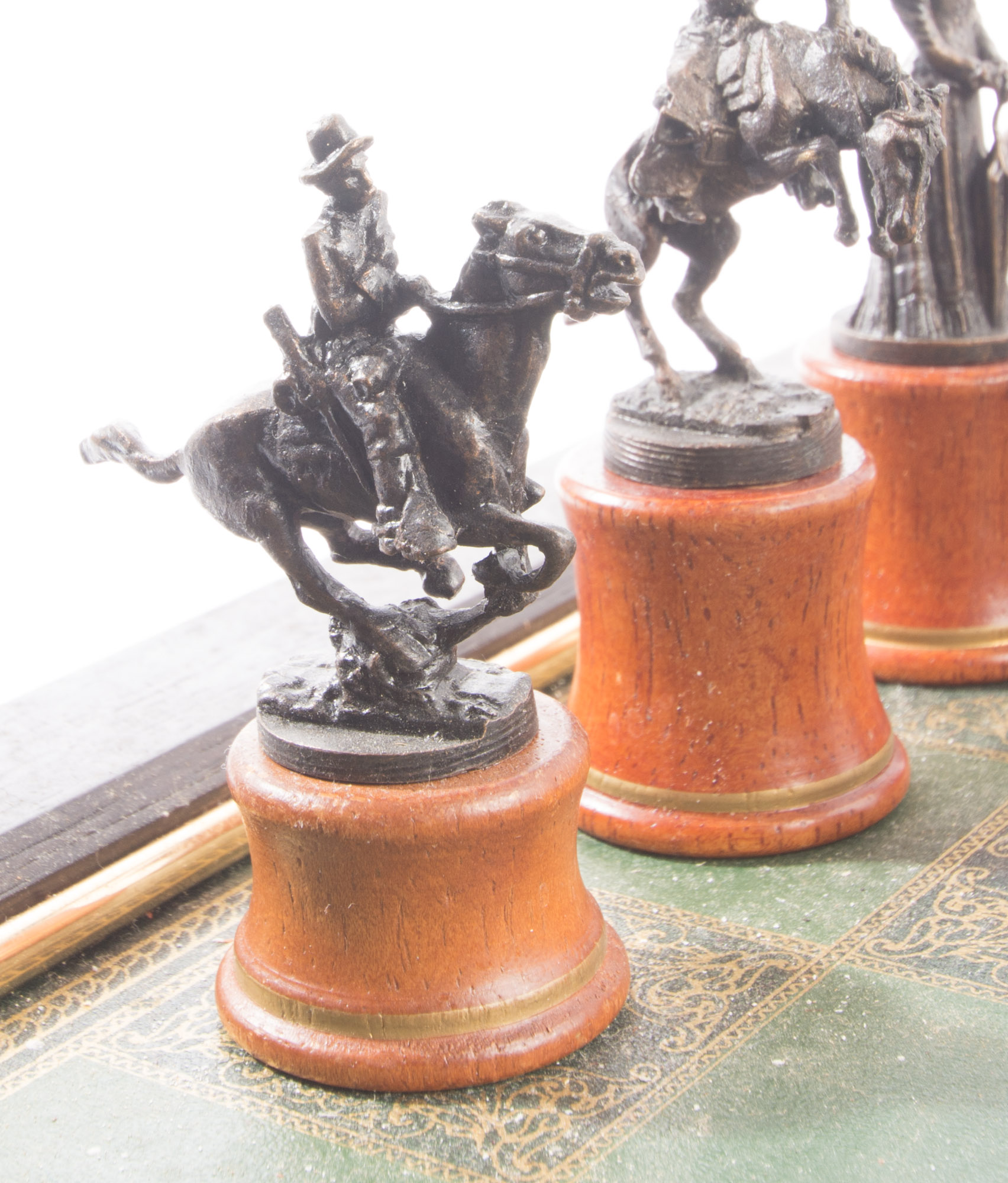 Frederic Remington Bronze Chess Set