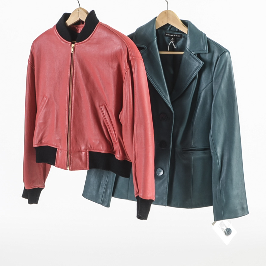 Two Women's Leather Jackets