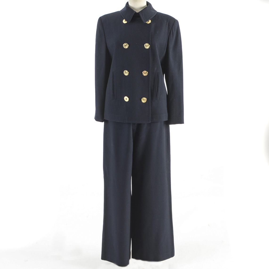 Women's Ralph Lauren Navy Worsted Wool Suit