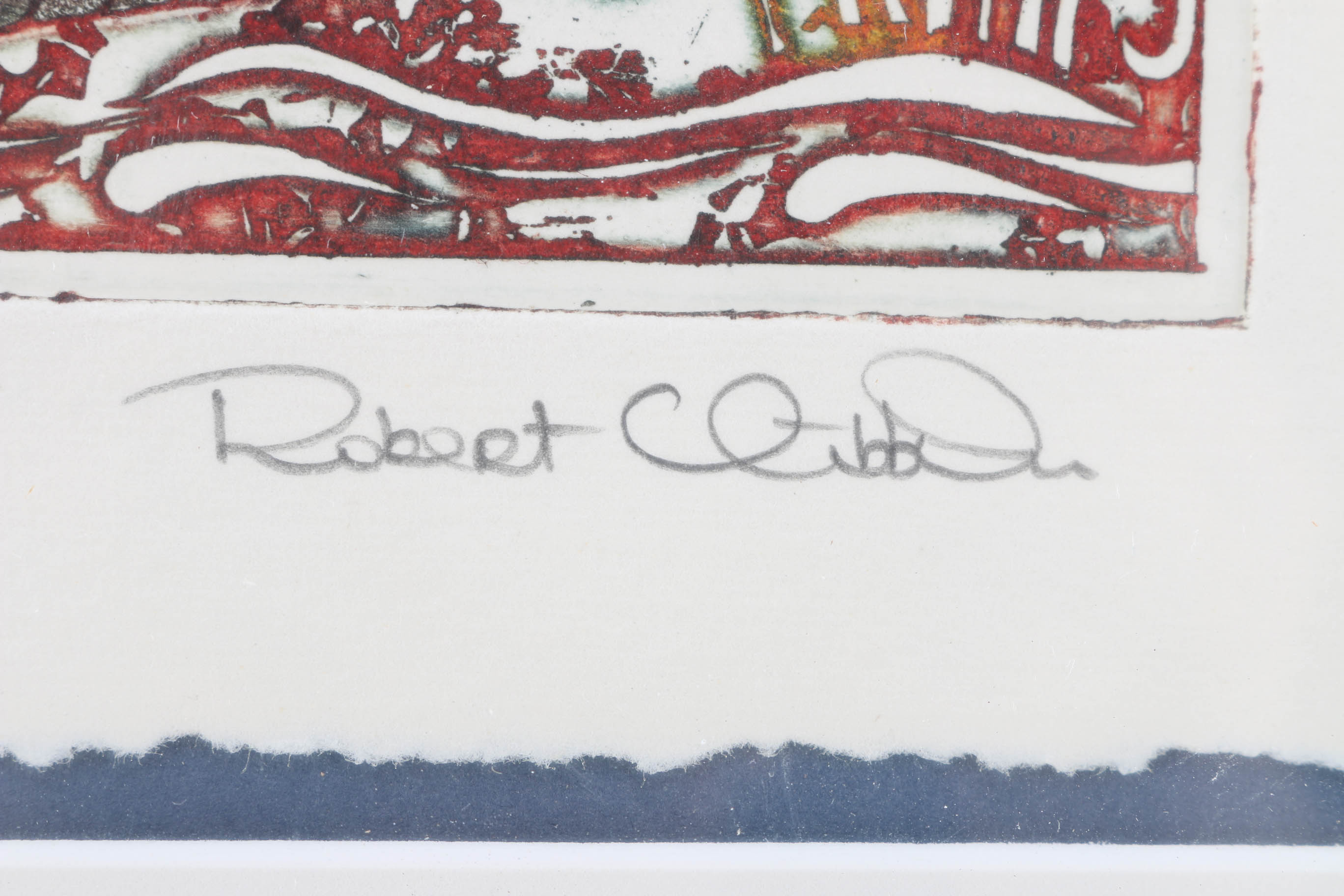 Robert Clibbon Signed Limited Edition Aquatint "Lily Pond"