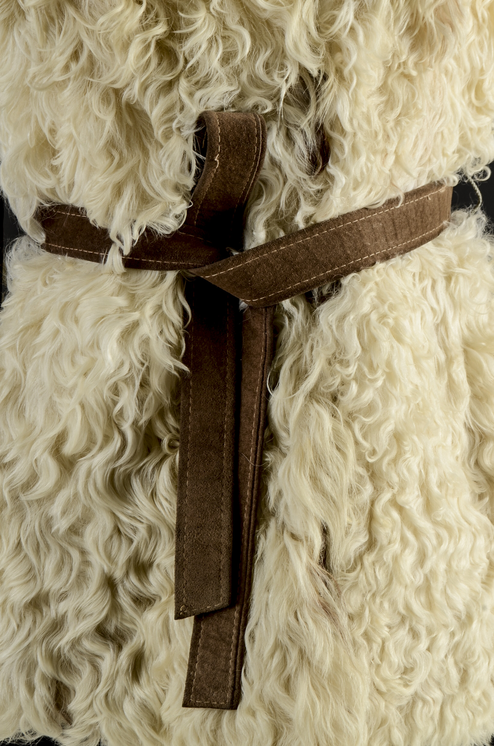1970s Vintage Curly Lamb Fur Coat