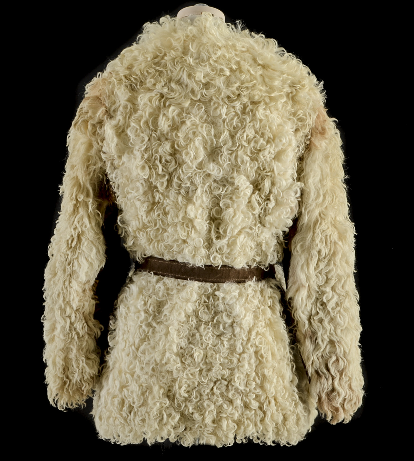 1970s Vintage Curly Lamb Fur Coat