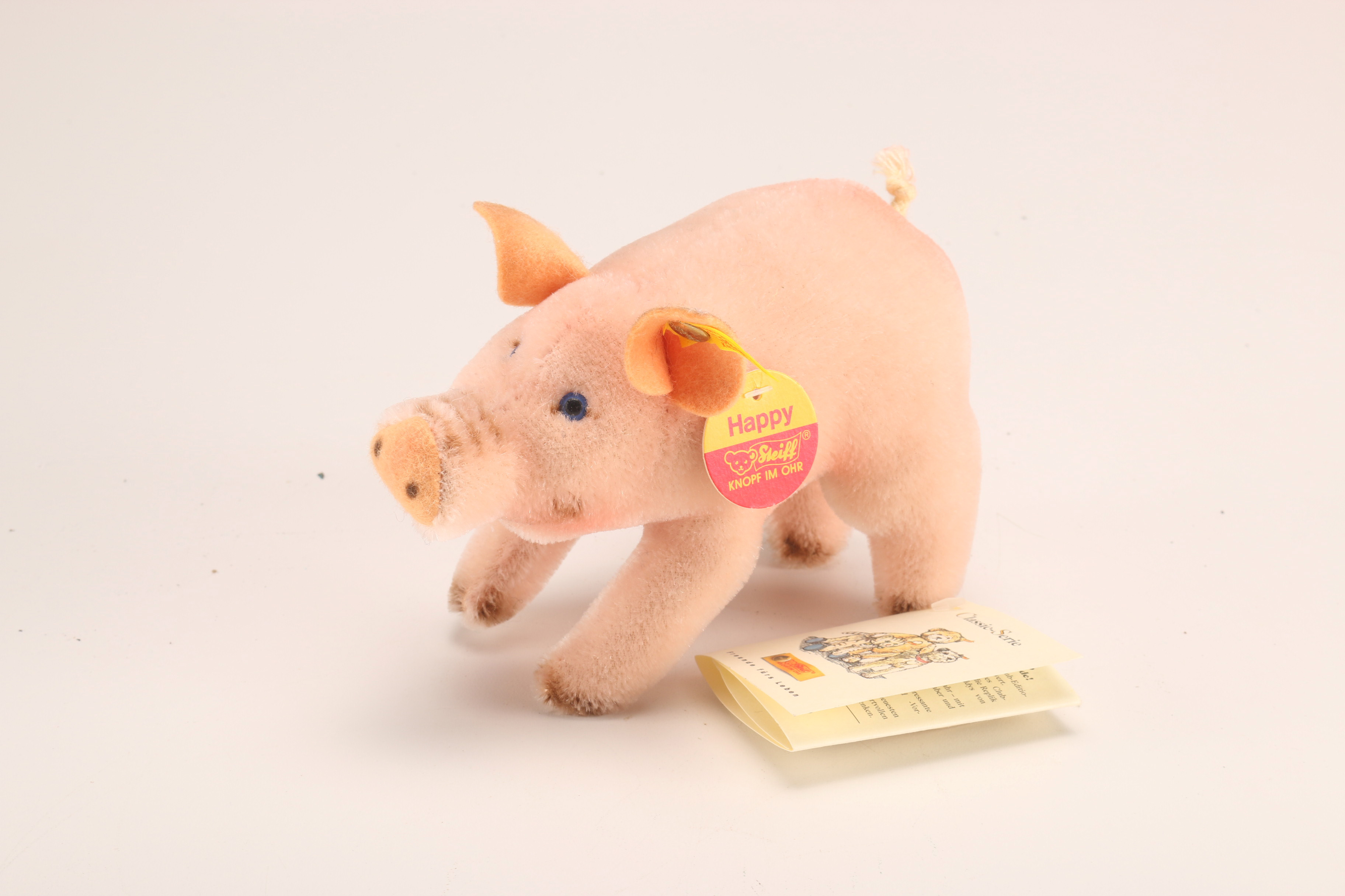 Vintage Pig Collection Featuring Steiff Stuffed Pig