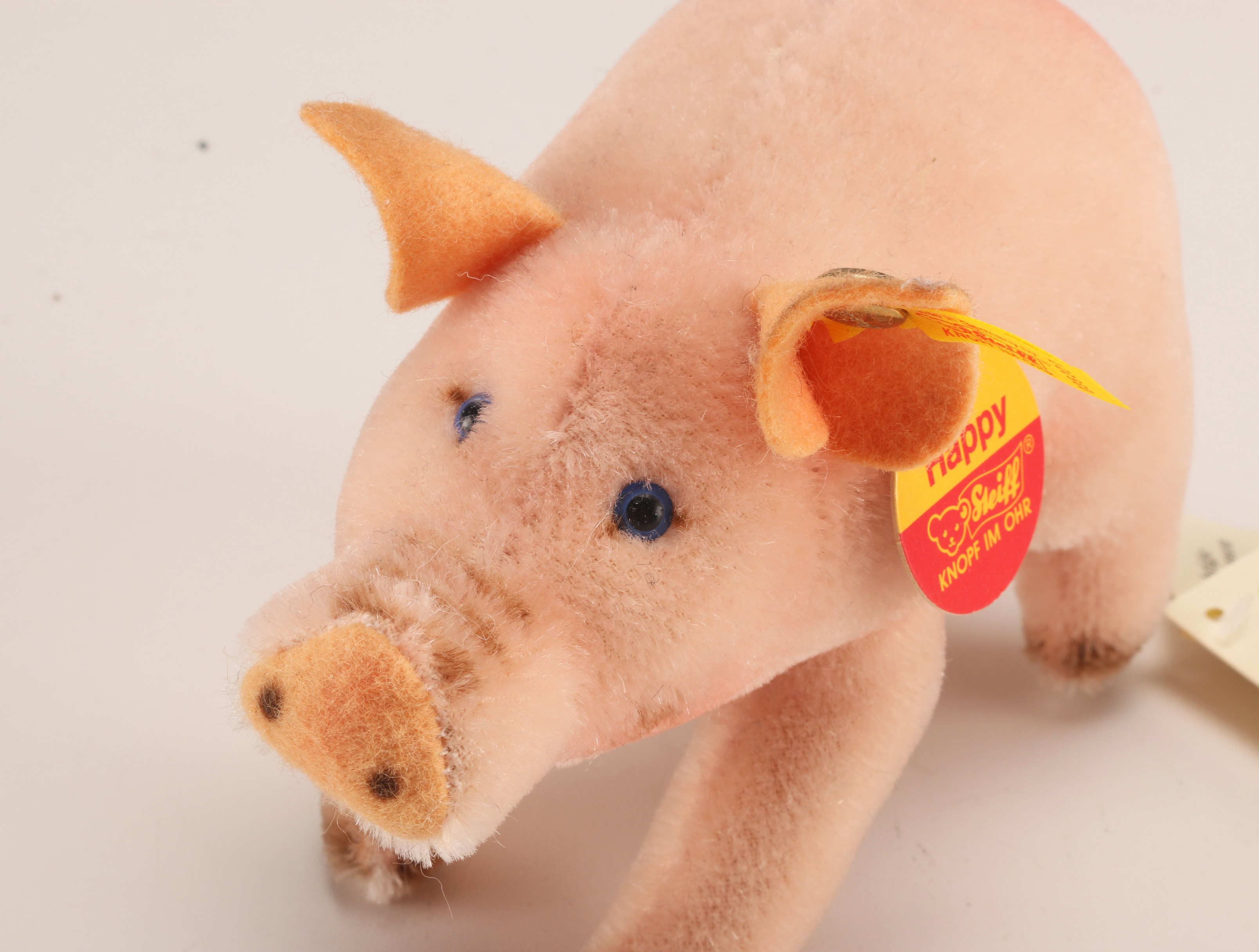Vintage Pig Collection Featuring Steiff Stuffed Pig