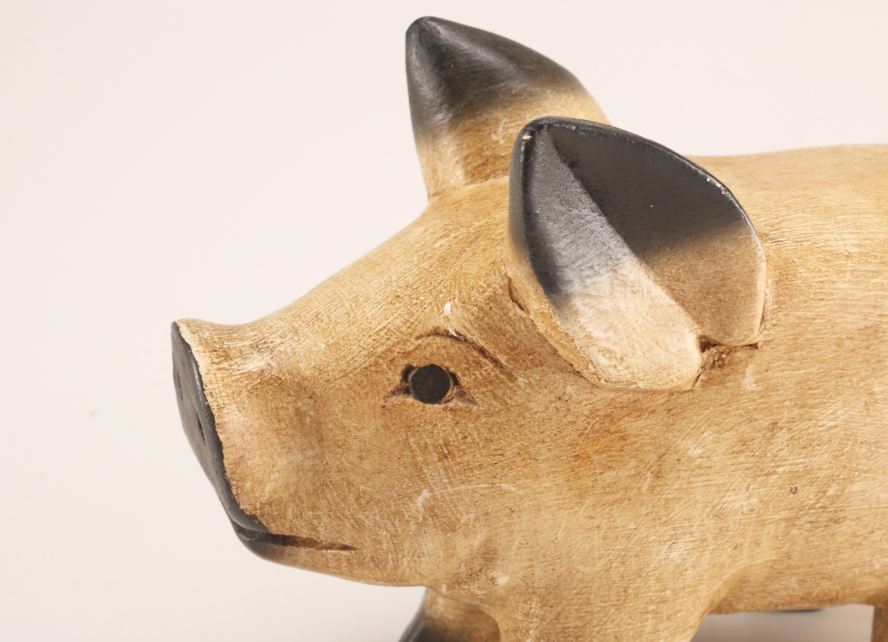 Vintage Pig Collection Featuring Steiff Stuffed Pig