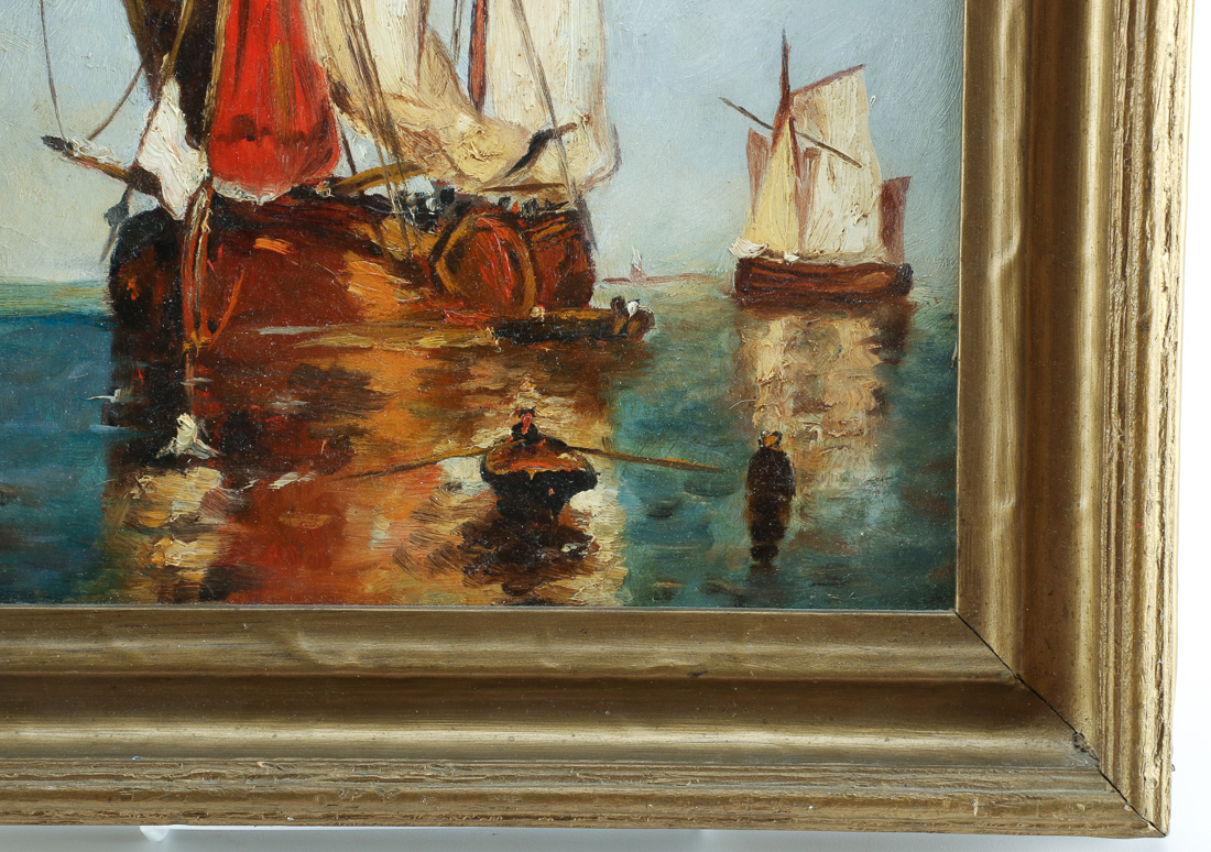 Ships of Gloucester Oil Painting