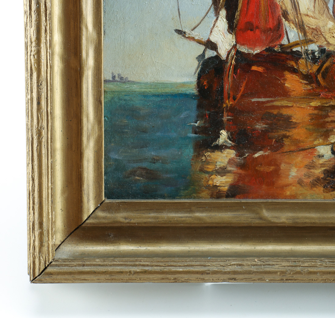 Ships of Gloucester Oil Painting