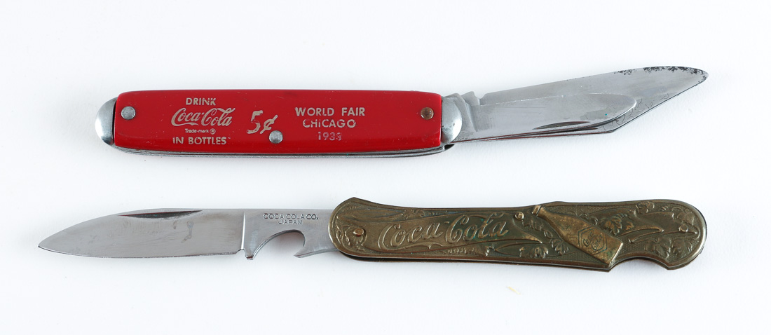 Two Vintage Coca Cola Pocket Knives