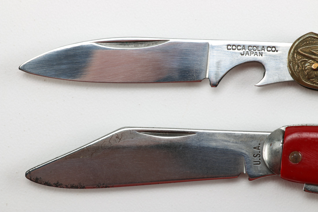 Two Vintage Coca Cola Pocket Knives