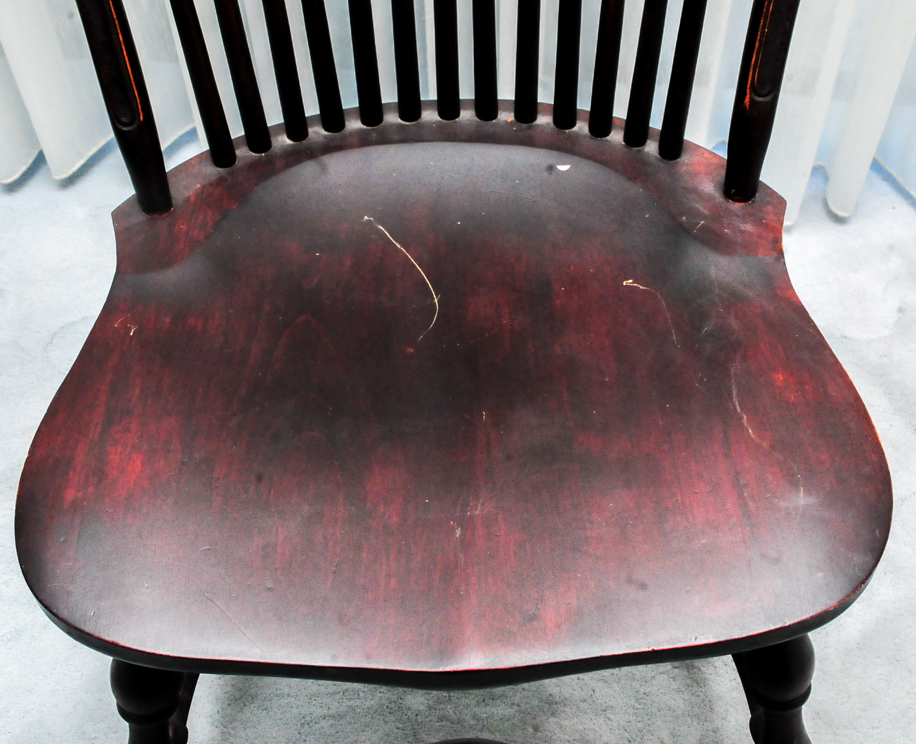 Antique Spindleback Chair with Floorlamp