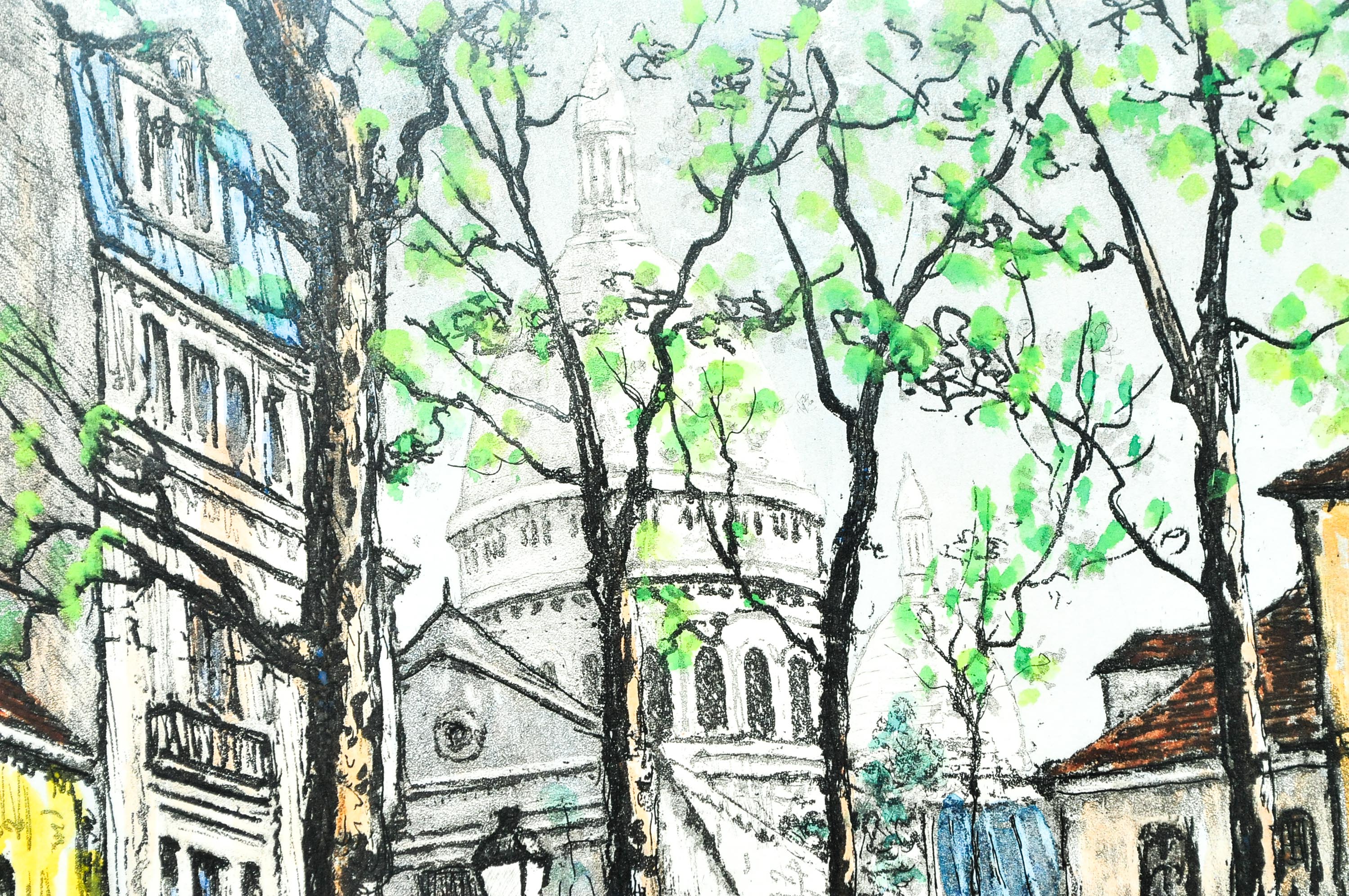 Maurice Jacque Hand-Colored Etching