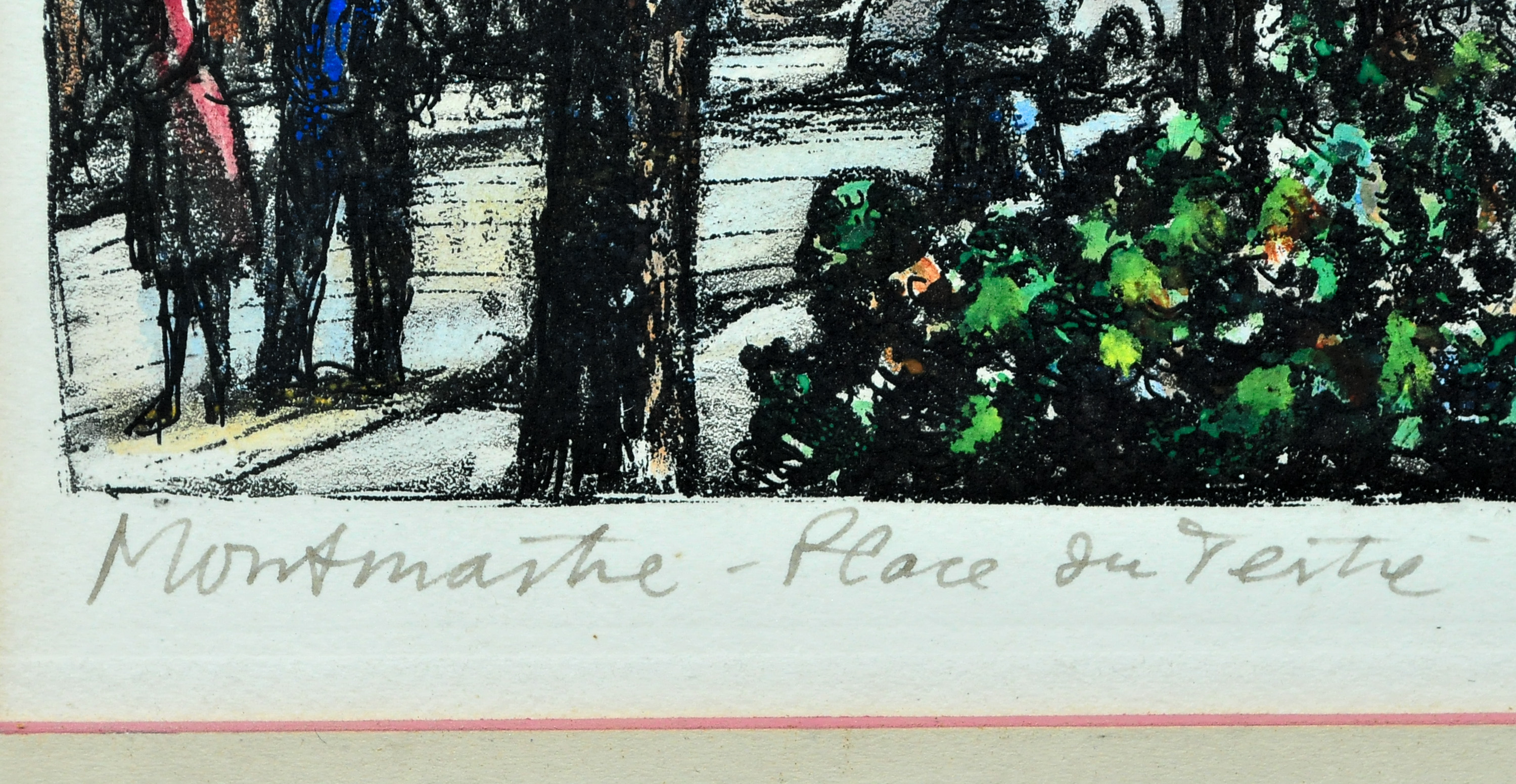 Maurice Jacque Hand-Colored Etching