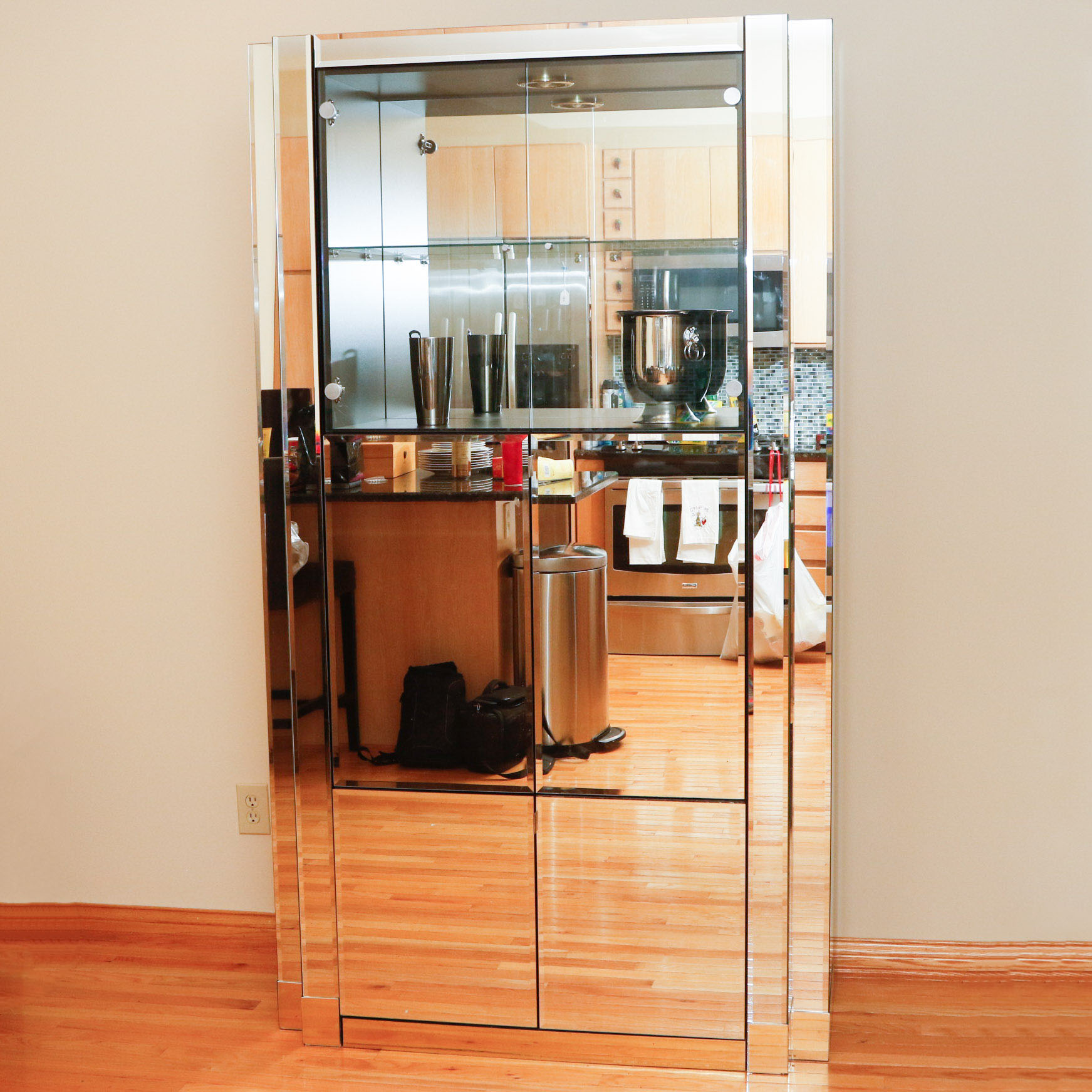 Mirrored Bar Cabinet