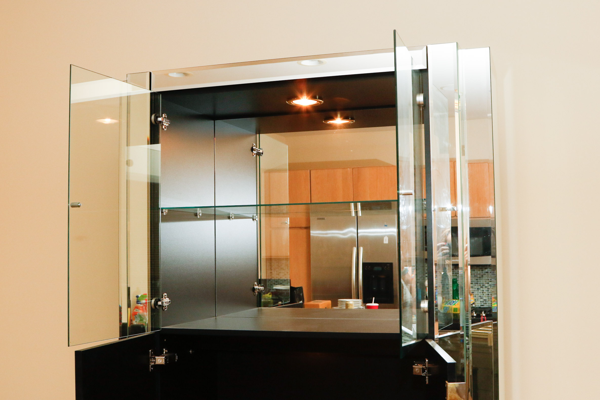 Mirrored Bar Cabinet