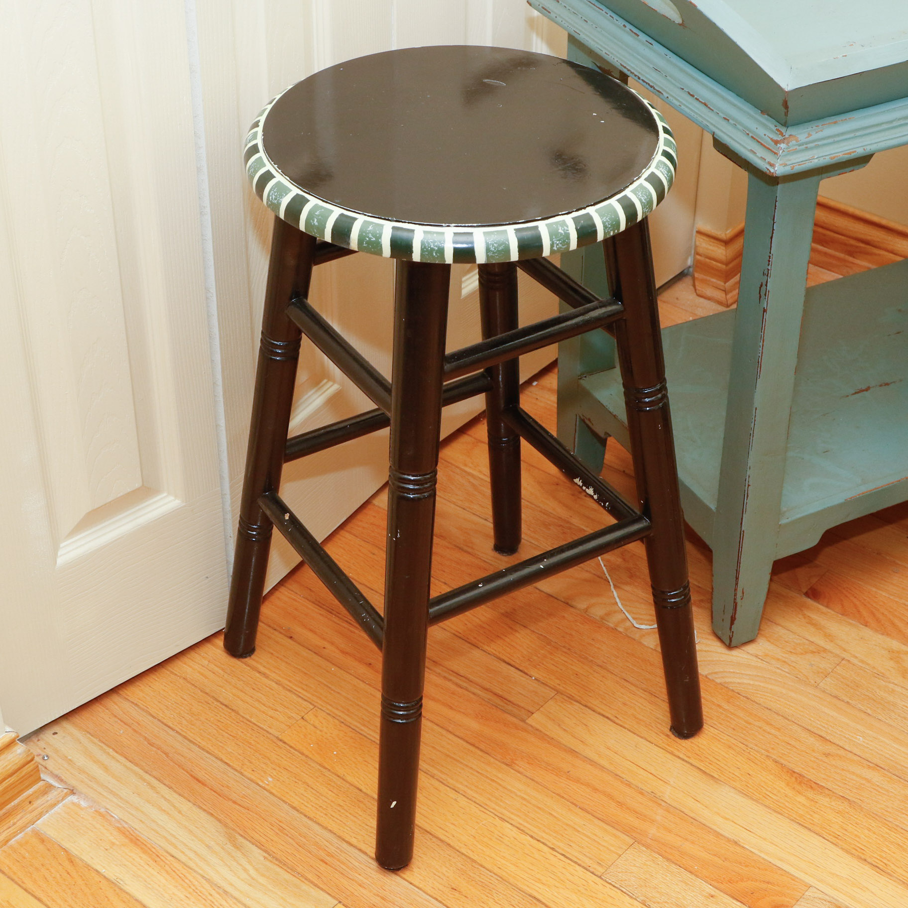 Two Painted Stools