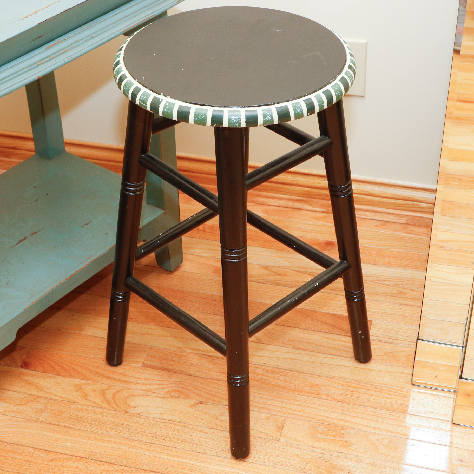 Two Painted Stools