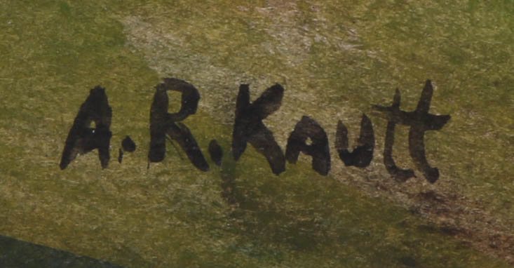 Pair of A.R. Kautt Signed Original Watercolors