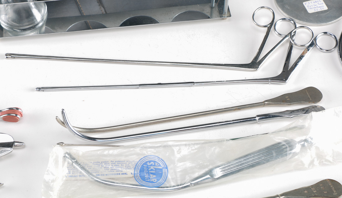 Black Leather Doctor Bag with Supplies