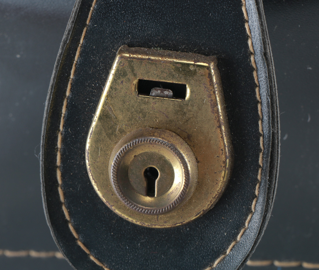 Black Leather Doctor Bag with Supplies