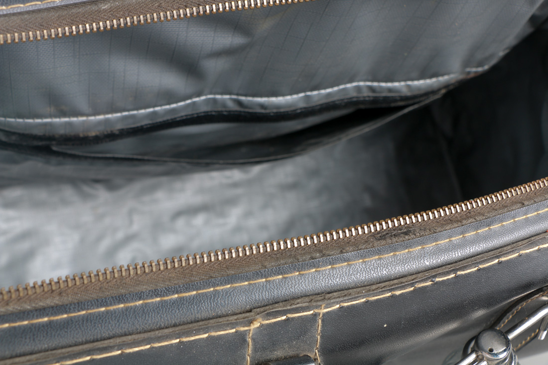 Black Leather Doctor Bag with Supplies