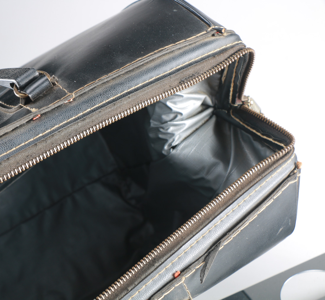 Black Leather Doctor Bag with Supplies