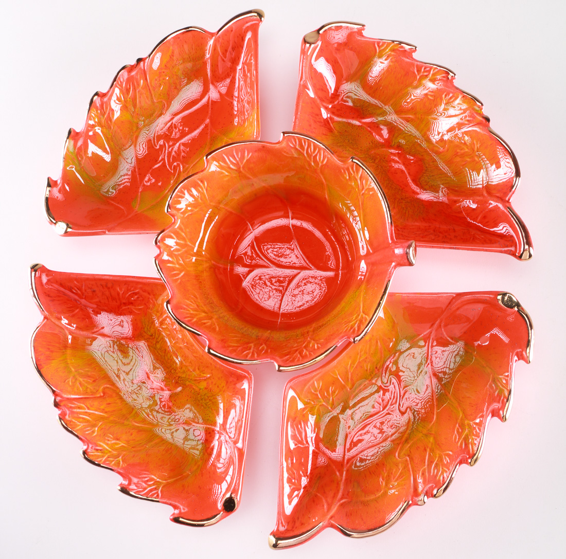 Red and Orange Dishware