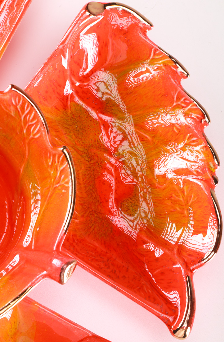 Red and Orange Dishware