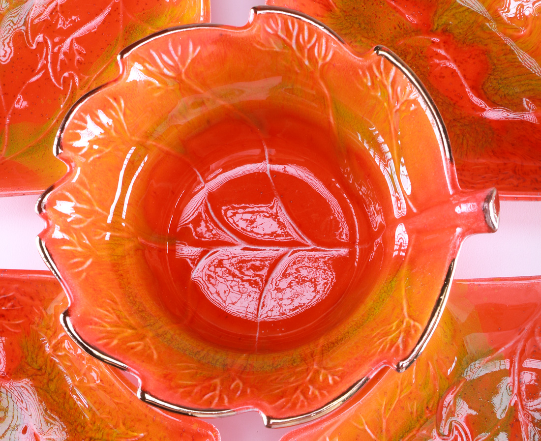 Red and Orange Dishware