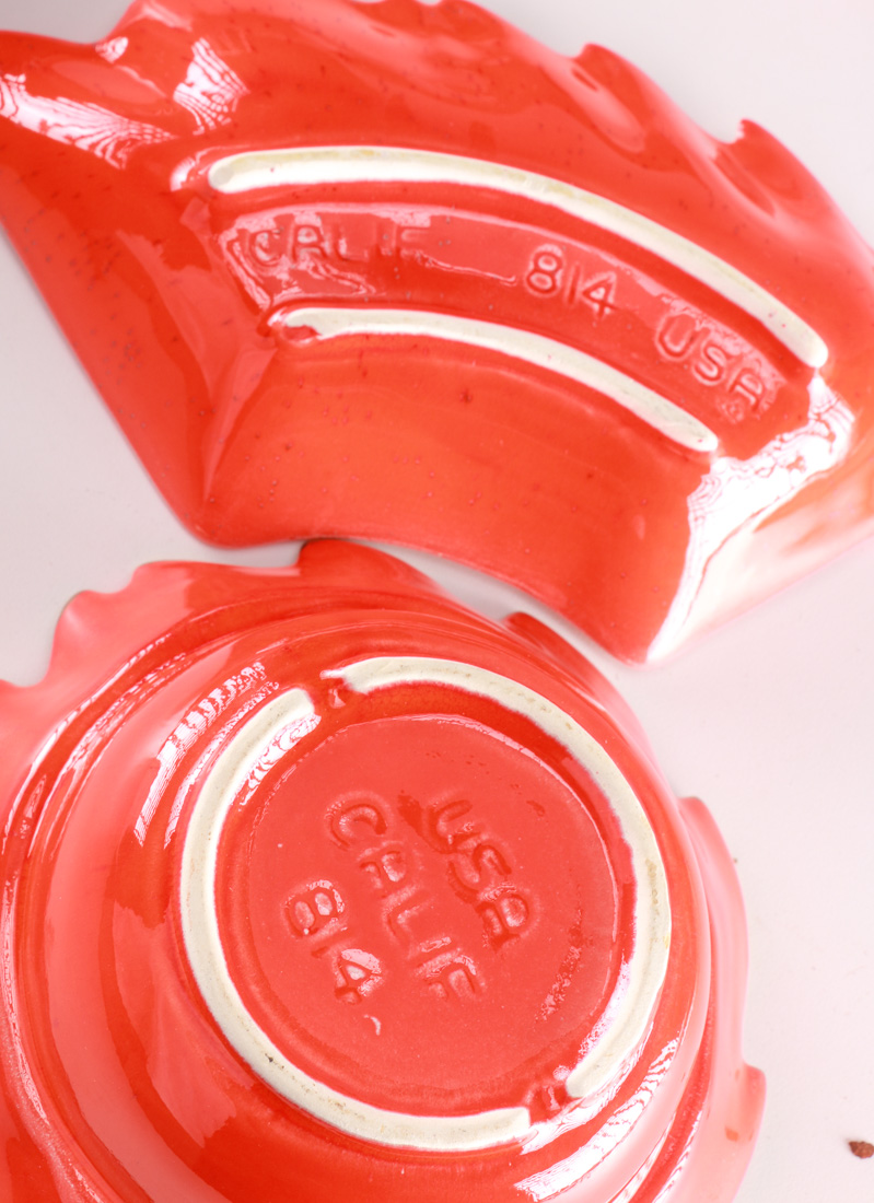 Red and Orange Dishware