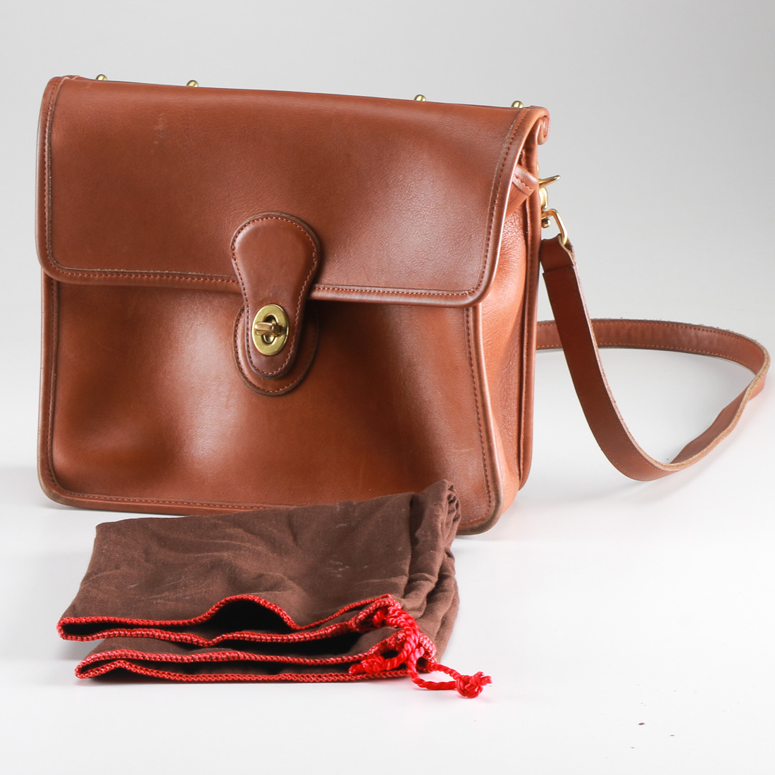 Tan Leather Coach Willis Shoulder Bag