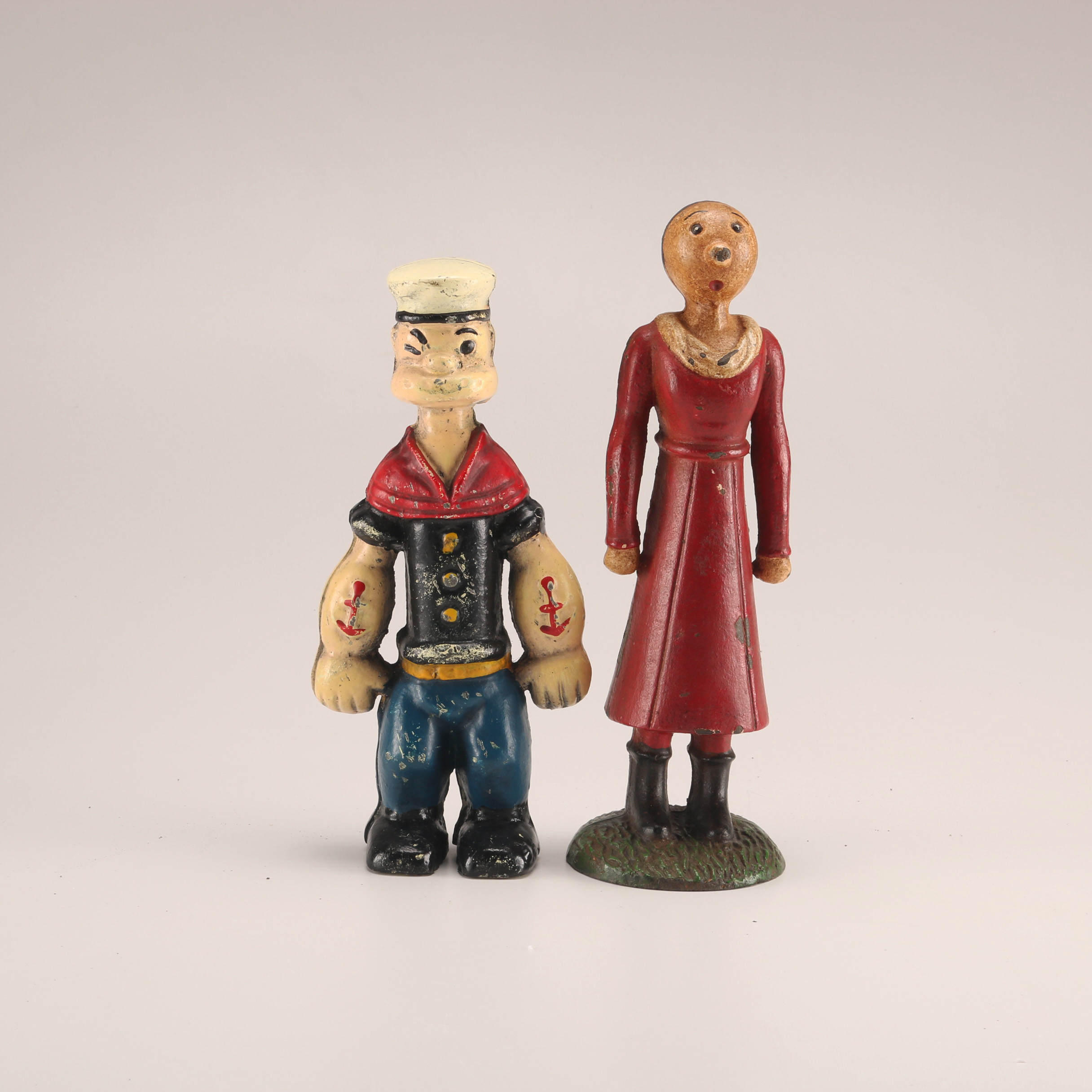 Popeye and Olive Oil Cast Iron Still Banks