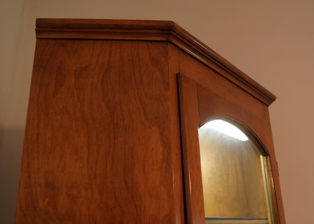 Vintage Ivan Emerick Solid Wood Corner Cabinet