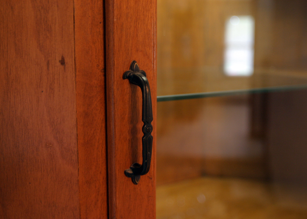 Vintage Ivan Emerick Solid Wood Corner Cabinet